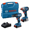 BOSCH COMBO SÚPRAVA 18V (GDX 18V-285 + GSR 185-LI) 2x2,0Ah L-CASE BOSCH COMBO SÚPRAVA 18V (GDX 18V-285 + GSR 185-LI) 2x2,0Ah L-CASE