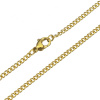 Retiazka z chirurgickej ocele Smooth- 3mm / 50-90cm Zlatá - 80 cm Retiazka z chirurgickej ocele Smooth- 3mm / 50-90cm Zlatá - 80 cm