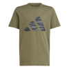adidas Logo T Shirt Junior Khaki BOS 9-10 Years adidas Logo T Shirt Junior Khaki BOS 9-10 Years