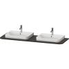 Doska pod umývadlo DURAVIT Happy D.2 Plus orech kefovaný 1600 x 550 S výrezom Doska pod umývadlo DURAVIT Happy D.2 Plus orech kefovaný 1600 x 550 S výrezom