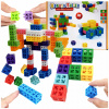 Konštrukčné kocky Farebné Kreatívne 4D Štvorce 88 prvkov kocky Konštrukčné kocky Farebné Kreatívne 4D Štvorce 88 prvkov kocky