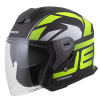 Helma CASSIDA JET TECH 2.0 ROTO černá matná/žlutá fluo/bílá - XL Helma CASSIDA JET TECH 2.0 ROTO černá matná/žlutá fluo/bílá - XL