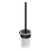 Kludi Vela R - WC kefa nástenná s držiakom, sklo/brúsený Gunmetal 58974N2 Kludi Vela R - WC kefa nástenná s držiakom, sklo/brúsený Gunmetal 58974N2