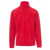 PAYPER SOFT+ 001294-0070 / Unisexová ľahká fleece mikina s polozipsom - červená XXL PAYPER SOFT+ 001294-0070 / Unisexová ľahká fleece mikina s polozipsom - červená XXL