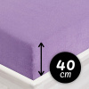 Froté napínacie prestieradlo na extra vysoký matrac FR-012 Levanduľové 180 x 200 - výška 40 cm Froté napínacie prestieradlo na extra vysoký matrac FR-012 Levanduľové 180 x 200 - výška 40 cm