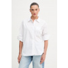 Calvin Klein Jeans košeľa dámska bavlnená LV047F147G biela XS Calvin Klein Jeans košeľa dámska bavlnená LV047F147G biela XS
