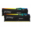 Operačná pamäť RAM Kingston Fury Beast Black RGB 16GB (2x8GB) DDR5 6000MHz Operačná pamäť RAM Kingston Fury Beast Black RGB 16GB (2x8GB) DDR5 6000MHz