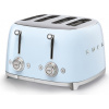Smeg TSF03PBEU Hriankovač na 4 toasty 50's Style štyri priehradky modrý Smeg TSF03PBEU Hriankovač na 4 toasty 50's Style štyri priehradky modrý