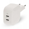 NEDIS síťová nabíječka/ 45 W/ PD 3.0/ rychlé nabíjení/ 2.25 / 3.0 A/ 2x USB-C/ bílá (WGCHA45WWT) NEDIS síťová nabíječka/ 45 W/ PD 3.0/ rychlé nabíjení/ 2.25 / 3.0 A/ 2x USB-C/ bílá (WGCHA45WWT)
