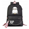 Školská taška - batoh Harry Potter SOVA USB ČIERNY Školská taška - batoh Harry Potter SOVA USB ČIERNY