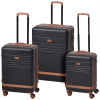 Sada cestovných kufrov 3 ks čierna Sada cestovných kufrov 3 ks čierna