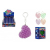 Prívesok na kľúče fidget srdce meniaci tvar antistresový plast 6cm 4 farby v krabičke 6x6,5cm Prívesok na kľúče fidget srdce meniaci tvar antistresový plast 6cm 4 farby v krabičke 6x6,5cm