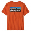 Patagonia P-6 Logo T-Shirt Men oranžová S Patagonia P-6 Logo T-Shirt Men oranžová S