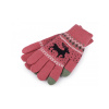 Pletené rukavice zateplené unisex, dotykové - 1 pár 3 ružová Pletené rukavice zateplené unisex, dotykové - 1 pár 3 ružová