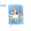 Mikro trading Bluey - Zápisník plyšový - 22 x 16 cm - modrá Mikro trading Bluey - Zápisník plyšový - 22 x 16 cm - modrá