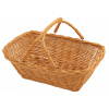 Nákupný košík z prútia, hnedý Nákupný košík z prútia, hnedý
