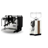 Rocket Espresso Bicocca, black + Eureka Mignon Specialita, WD white, walnut Rocket Espresso Bicocca, black + Eureka Mignon Specialita, WD white, walnut
