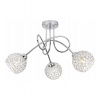 Light Home Stropné svietidlo Crystal, 3x strieborné krištáľové tienidlo, ch Light Home Stropné svietidlo Crystal, 3x strieborné krištáľové tienidlo, ch