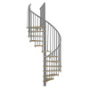 Minka STAIRS Kombinované točité schodisko Spiral Effect dub/sivá pr. 120 cm Minka STAIRS Kombinované točité schodisko Spiral Effect dub/sivá pr. 120 cm