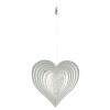 Dekorácia - závesná - Srdce - odraz svetla pri rotácii spôsobenej vetrom - výška 12,7 cm Dekorácia - závesná - Srdce - odraz svetla pri rotácii spôsobenej vetrom - výška 12,7 cm