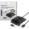 Qoltec Čítačka inteligentných identifikačných kariet SCR-0634 | Adaptér USB 2.0 + USB-C Qoltec Čítačka inteligentných identifikačných kariet SCR-0634 | Adaptér USB 2.0 + USB-C