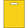 Igelitové tašky s rozmerom 450 x 500 mm, žlté Igelitové tašky s rozmerom 450 x 500 mm, žlté