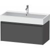 DURAVIT Ketho 2 závesná skrinka pod umývadlo, 1 zásuvka, 984 x 460 x 440 mm, grafit matný, K25078049490000 DURAVIT Ketho 2 závesná skrinka pod umývadlo, 1 zásuvka, 984 x 460 x 440 mm, grafit matný, K25078049490000
