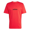 adidas Essentials Single Jersey Logo pánske tričko Red Linear M adidas Essentials Single Jersey Logo pánske tričko Red Linear M