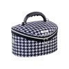 Stredný cestovný kozmetický kufrík houndstooth 26x17x17cm Inter-Vion 415061 čierna Stredný cestovný kozmetický kufrík houndstooth 26x17x17cm Inter-Vion 415061 čierna