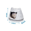 Domček pre mačku Nobleza Ear Grey 43x35x36cm Domček pre mačku Nobleza Ear Grey 43x35x36cm