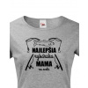Tričko Najlepšia rybárska mama na svete, Barva Tmavý melír, Velikost 2XL Bezvatriko.cz 0451 Tričko Najlepšia rybárska mama na svete, Barva Tmavý melír, Velikost 2XL Bezvatriko.cz 0451