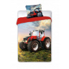 Faro Obliečky Červený traktor 140x200 70x90 Faro Obliečky Červený traktor 140x200 70x90