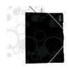 Odkladacia mapa s 3 chlopňami a gumičkou A4, biela (Black&White) Odkladacia mapa s 3 chlopňami a gumičkou A4, biela (Black&White)