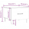 vidaXL Konferenčný stolík dub sonoma 50x50x40 cm spracované drevo - Hnedá - 109987-188822 vidaXL Konferenčný stolík dub sonoma 50x50x40 cm spracované drevo - Hnedá - 109987-188822