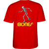 pánske tričko BONES SKATE SKELETON 3 RED L pánske tričko BONES SKATE SKELETON 3 RED L