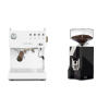 Ascaso Steel DUO PID, White&Wood + Eureka Mignon Silenzio 55, CR black Ascaso Steel DUO PID, White&Wood + Eureka Mignon Silenzio 55, CR black