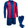 Joma Futbalový set dres + šortky + štucne PISA BLUE-BURGUNDY T-SHIRT L/S+SHORT+SOCKS Veľkosť: M Joma Futbalový set dres + šortky + štucne PISA BLUE-BURGUNDY T-SHIRT L/S+SHORT+SOCKS Veľkosť: M
