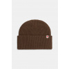 Vlnená čiapka Fjallraven hnedá farba, F12100006 Vlnená čiapka Fjallraven hnedá farba, F12100006
