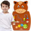 Viga Toys VIGA Drevená manipulačná doska s koňmi FSC Montessori certifikát Viga Toys VIGA Drevená manipulačná doska s koňmi FSC Montessori certifikát