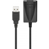 Kábel USB 2.0 A-A M/F 5m, High Speed, predlžovací, čierny, aktívny Kábel USB 2.0 A-A M/F 5m, High Speed, predlžovací, čierny, aktívny
