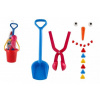 Teddies Súprava na stavanie snehuliaka plast horúco, tvorítko na gule, lopatka, mrkva, knoflíky v sieťke 20x49cm Teddies Súprava na stavanie snehuliaka plast horúco, tvorítko na gule, lopatka, mrkva, knoflíky v sieťke 20x49cm