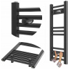 Kúpeľňový radiátor, vodný Granitan 211 W, 300 x 700 mm, čierny Kúpeľňový radiátor, vodný Granitan 211 W, 300 x 700 mm, čierny