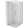 Mexen Velar L sprchovací kút posuvný 90 x 90 cm, mrazené, chróm - 871-090-090-33-01 Mexen Velar L sprchovací kút posuvný 90 x 90 cm, mrazené, chróm - 871-090-090-33-01