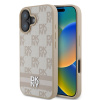 DKNY PU Leather Checkered Pattern and Stripe zadný kryt pre iPhone 16 Pink DKNY PU Leather Checkered Pattern and Stripe zadný kryt pre iPhone 16 Pink