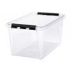 Úložný box, plastový, 47 l, čierne úchytky, SMARTSTORE Úložný box, plastový, 47 l, čierne úchytky, SMARTSTORE