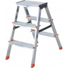 Krause Dopplo double-sided step ladder silver Krause Dopplo double-sided step ladder silver