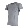 Pánske tričko kr.rukáv SENSOR MERINO ACTIVE sv.šedá S Pánske tričko kr.rukáv SENSOR MERINO ACTIVE sv.šedá S
