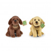 Plyšový pes labrador sedící 20 cm ECO-FRIENDLY Plyšový pes labrador sedící 20 cm ECO-FRIENDLY
