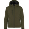 Clique | Padded Hooded Softshell Women Dámska zateplená softshellová bunda s kapucňou_67.0953 Farba: fog green, Veľkosť: XL Clique | Padded Hooded Softshell Women Dámska zateplená softshellová bunda s kapucňou_67.0953 Farba: fog green, Veľkosť: XL