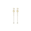 Dámske náušnice Guess JUBE05578JWYGT-U Biela Zlatá Dámske náušnice Guess JUBE05578JWYGT-U Biela Zlatá